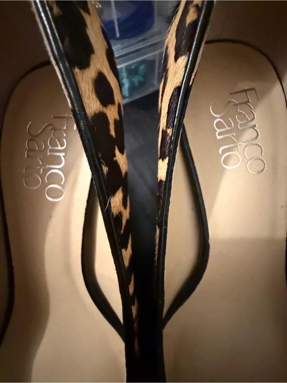 Franco Sarto Leopard-Print Pointed Toe Pumps - Brown/Black